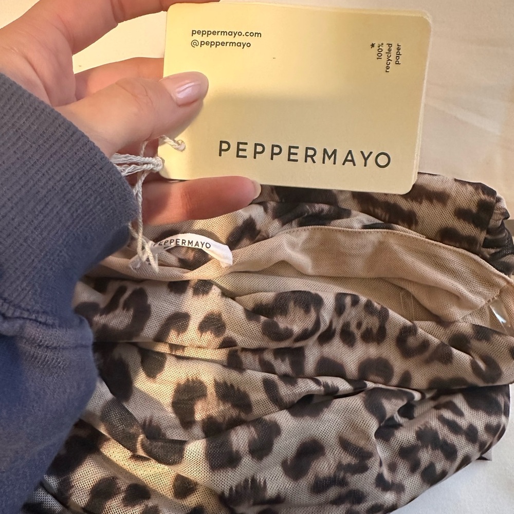 Peppermayo Exclusive - Hot Like Me Scarf Top - Leopard - Picture 5 of 6